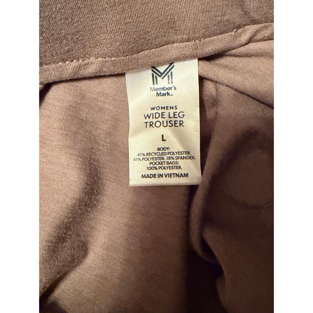 Members Marks Women’s Large Wide Leg Trouser NWT - Picture 4 of 4